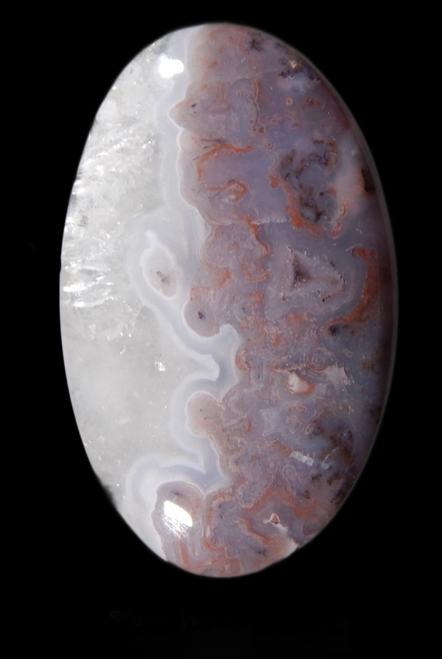 Agua Nueve Agate Cabochon