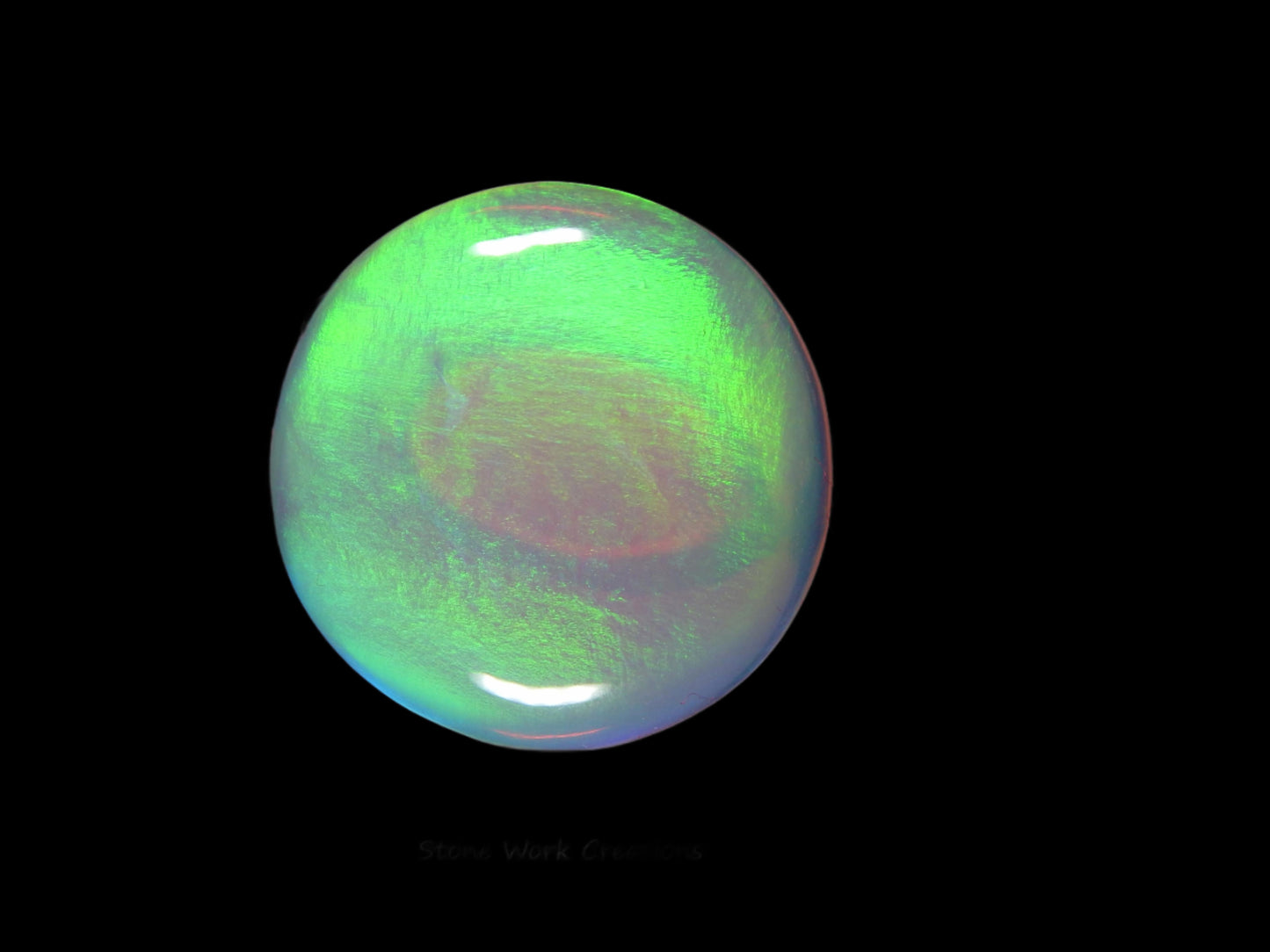 Aurora Borealis Opal Cabochon (Man-made)